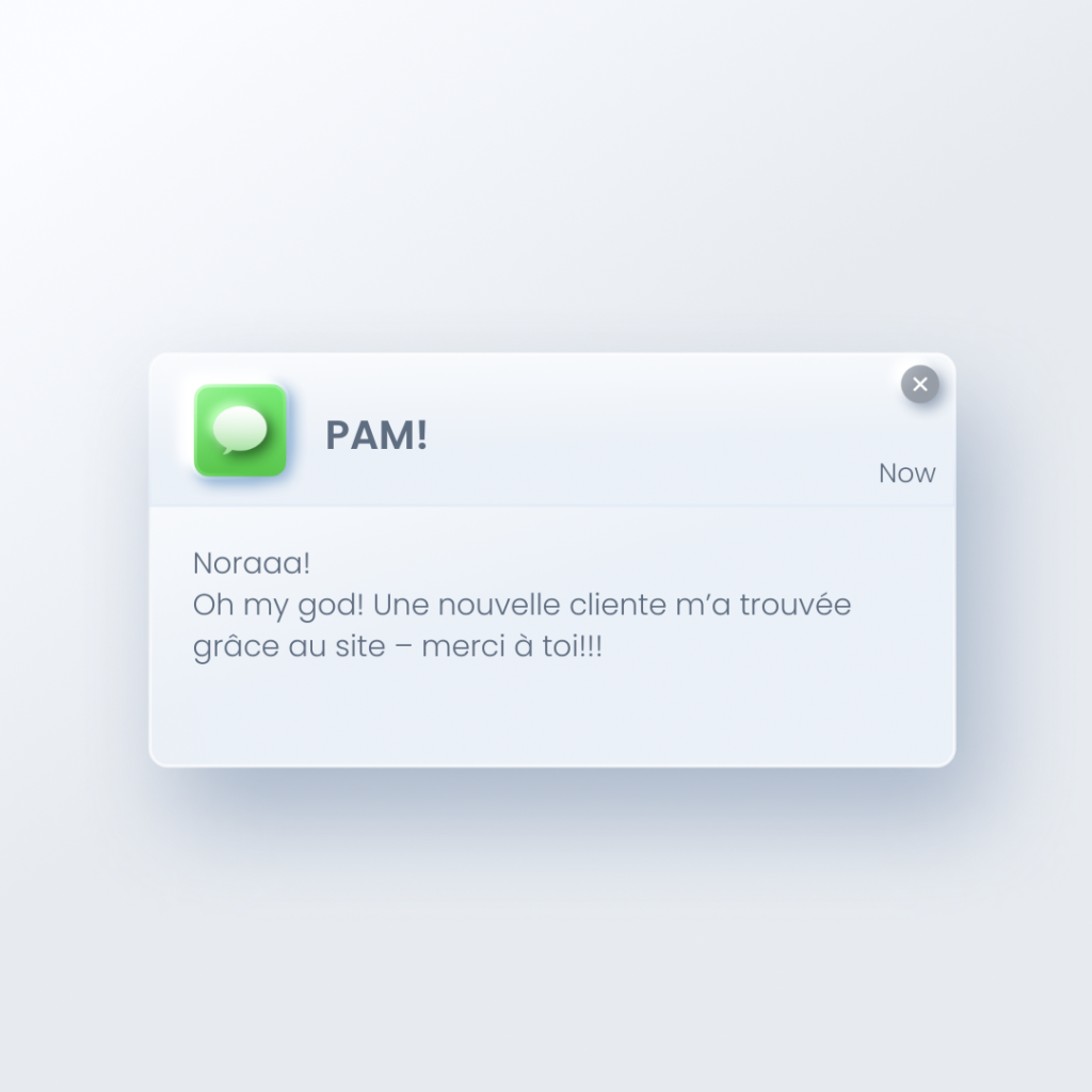 Soft White 3D Minimalist UI Notification Message Instagram Post